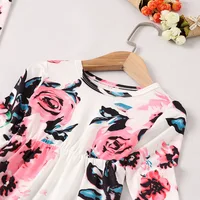 Flower Mother Daughter Long Dress