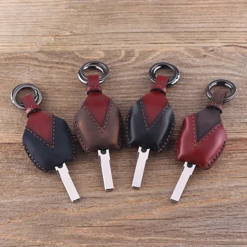 Cover chiave telecomando per VW Volkswagen Polo Golf Passat Bora Jetta Sharan SKODA 6 Cover chiave telecomando per VW Volkswagen Polo Golf Passat Bora Jetta Sharan SKODA - KEYYOU 2 Pulsante In Vera Pelle Auto chiave A Distanza della copertura di Caso Per