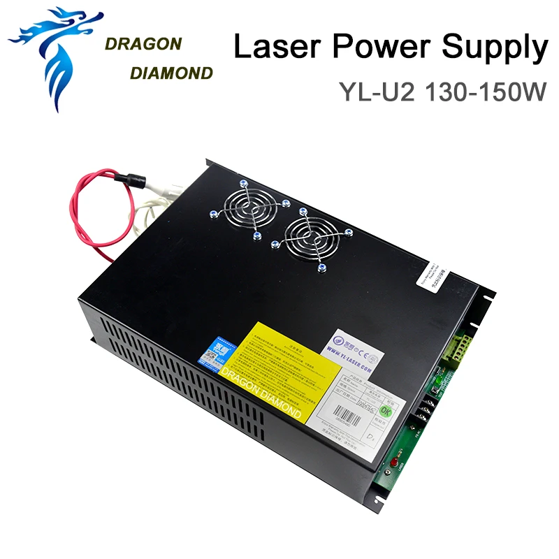 DRAGON DIAMOND Yongli 150 Вт CO2 источник питания лазерная трубка лазерный гравер для