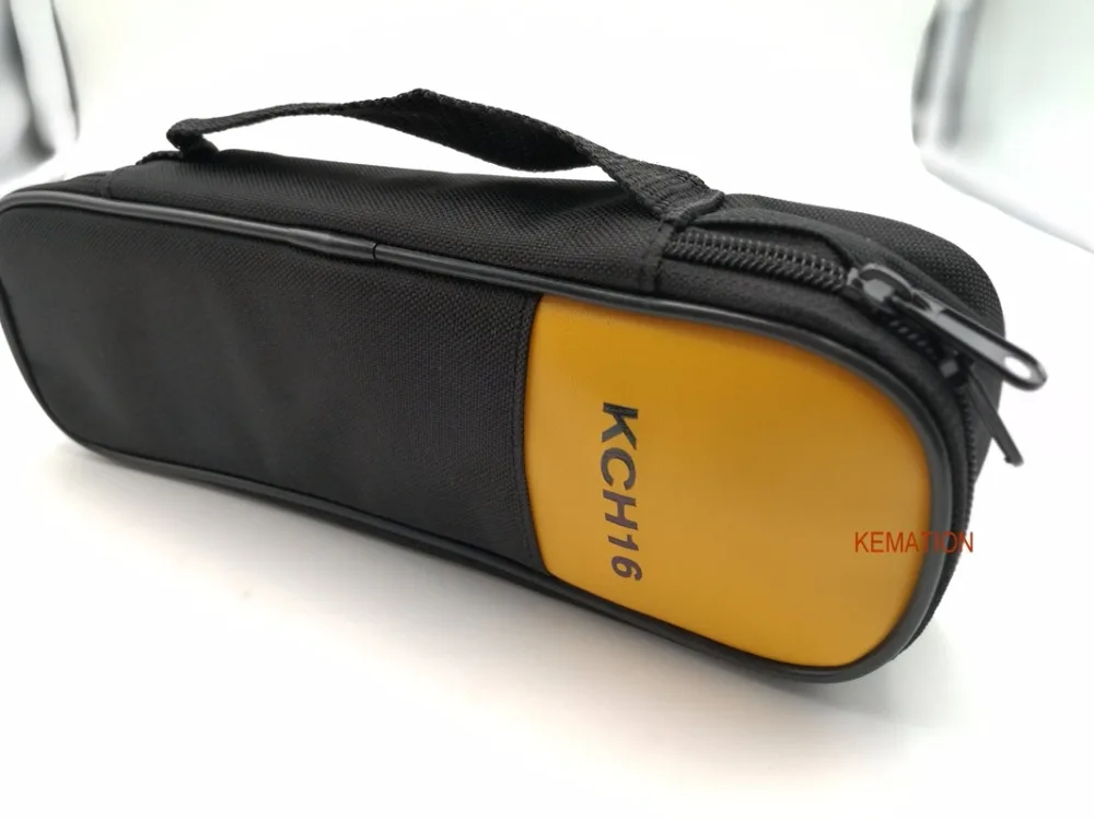 

KCH16 Carry Soft Zipper Bag for F302 F31 F342 F321 T5 Series F373 F374 Temperaturehumidity Indicator F971 T770 Clamp Meter