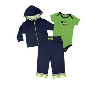 2015 Baby Boys Clothing Set Spring Summer Children's Clothing Sets Sports and Leisure suits 0-2 year Baby Clothing Set 3 pieces (9)