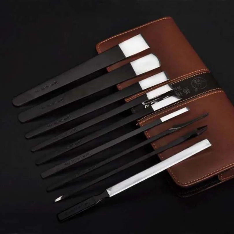 

9pc Pedicure Tools Foot Care Exfoliating Ashing Toenails Knife with Case
