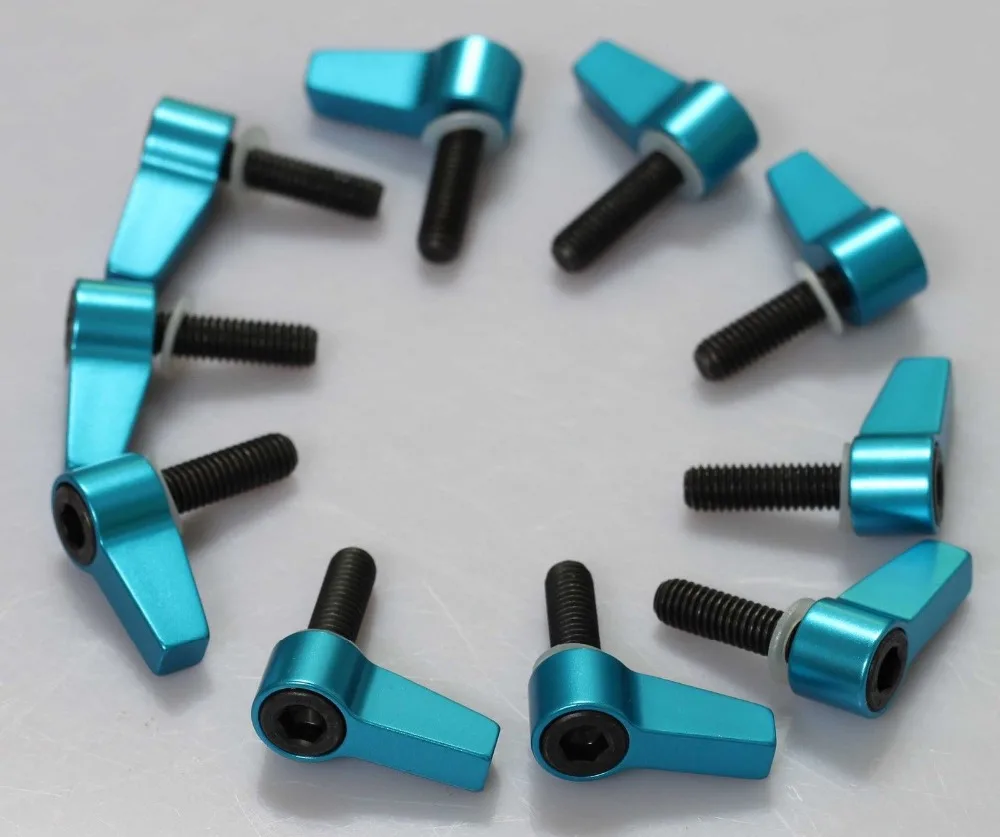 

10x metal M6x20 Knob Thumb Screw L Shape Screw For 15mm Rod Rail Rig Clamp camera tripod