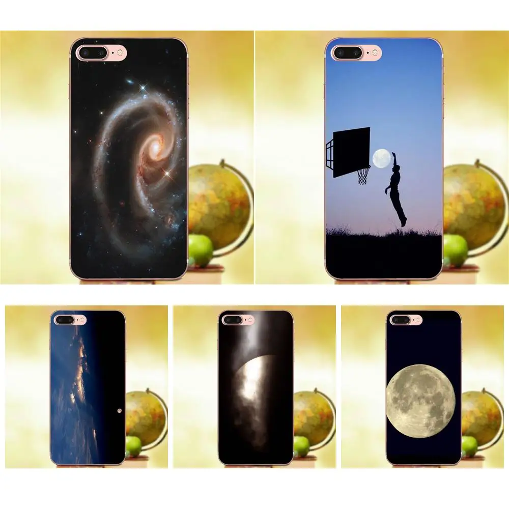 

Qdowpz Soft Phone Capa moon space - snap on For Huawei Honor 5A 5X 6A 6C 6X 7X 9 V8 V10 Mate 7 8 10 P9 P20 Pro Lite Mini Play