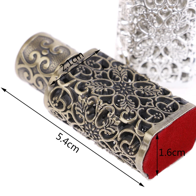 3 мл Состаренный металлический пустой флакон для духов из сплава Королевский стеклянный флакон контейнер Бутылочки для эфирных масел 4 цвета свадебное украшение подарок