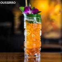 Oussirro креативные шаманские тотемные кружки для лица Бар стекло 420 Винные бокалы тумблер для виски пивная чашка сока утолщенное бессвинцовое стекло