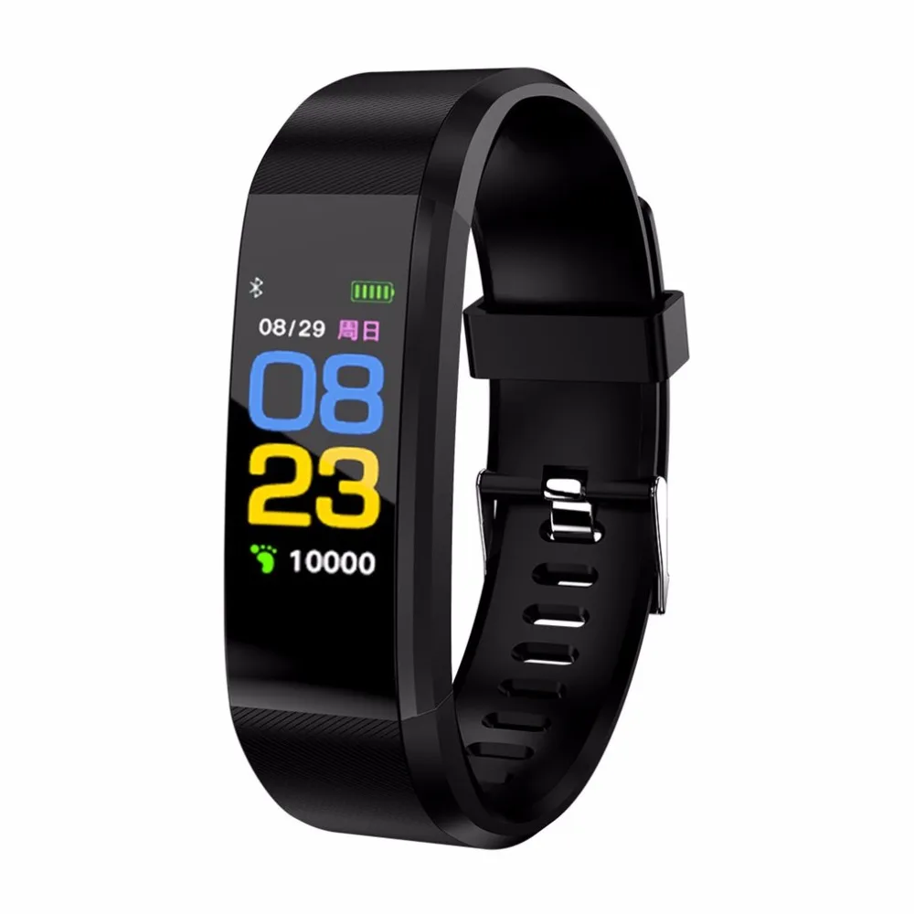 

ID115 Plus Smart Wristbands Fitness Tracker Heart Rate Monitor Pedometer Smart Band for IOS Android Phone A4