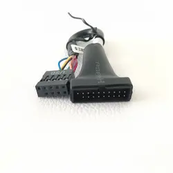 USB 2,0 до 3,0 9Pin женский 20Pin Мужской адаптер удлинитель мощность кабель черный 10 см для ПК материнская плата