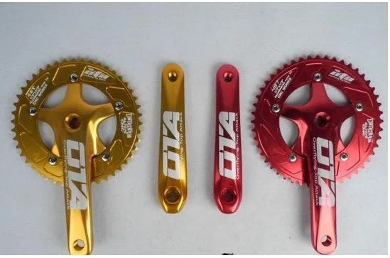 7075 48 T CRANKSET односкоростная фиксированная передача велосипедная система велосипедный дорожный велосипед кривошипный комплект цепное колесо