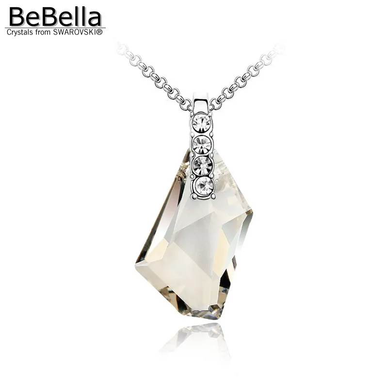 BeBella De Art фантастический камень кулон ожерелье с кристаллами от Swarovski