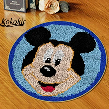 

diy carpet handicraft crocheting yarn tapestry kits latch hook rug carpet fabric embroidery needlework handwerken knooppakket