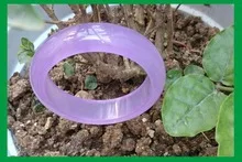 

grade Pure purple Natural Jade Bangle Bracelet Jade Bracelet 58-63cm Girl Woman MEN Quartz jewelry 2 pcs Lustrous