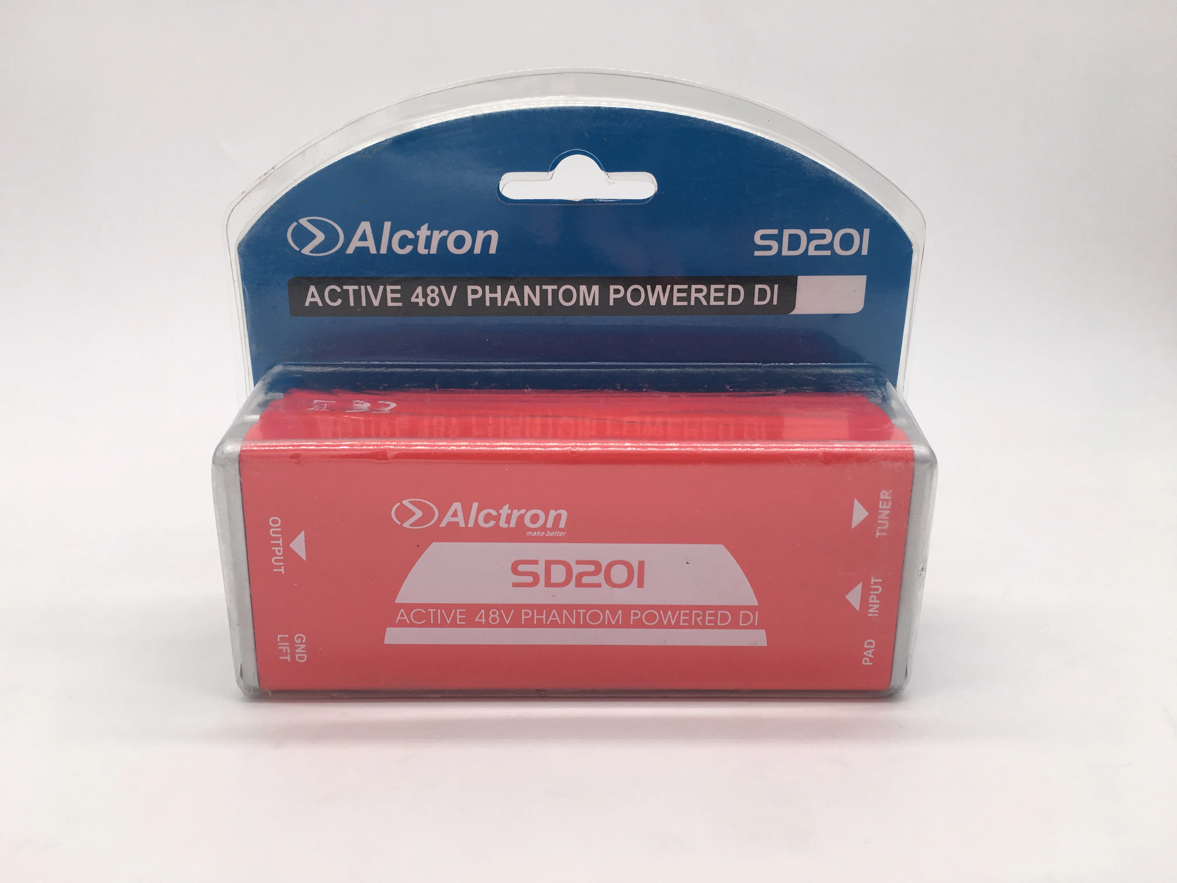 ALCTRON SD201 active 48V phantom powered DI box для записи гитары и сценического представления, акустической и электрической гитары