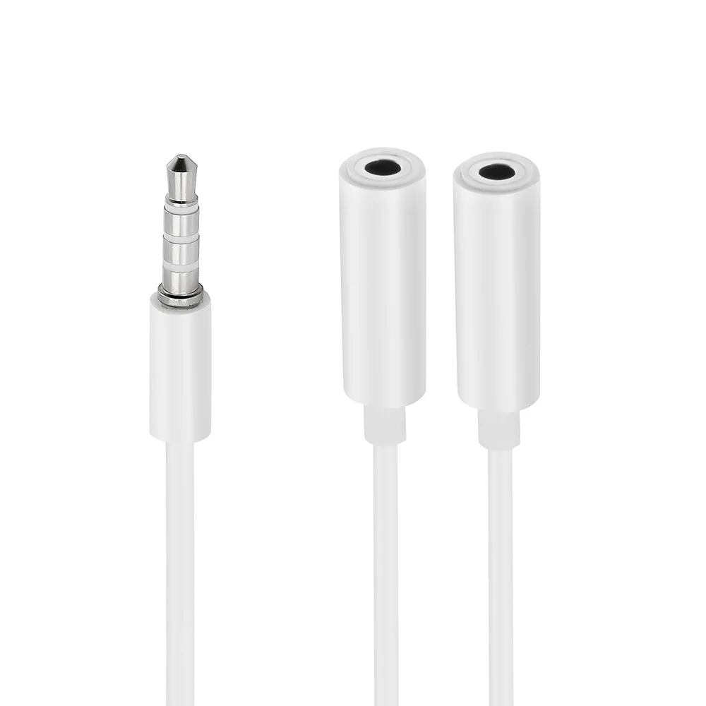 

3.5mm Aux Cable Audio Splitter for Computer Jack 3.5 Male to Female Mic Splitter Earphone Headphone Extension Cable