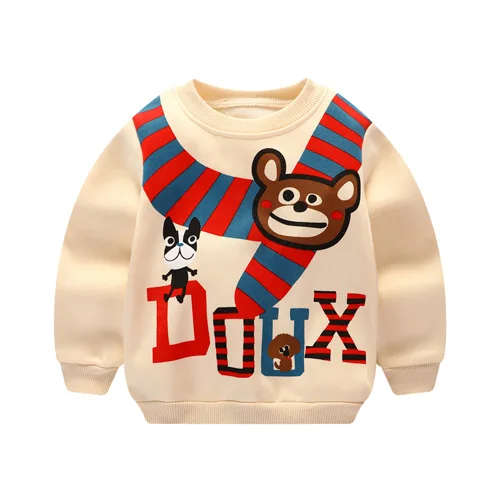 Одежда для маленьких мальчиков и девочек; футболка с длинными рукавами и рисунком медведей и звезд; спортивные футболки для девочек; хлопковая одежда для новорожденных - Цвет: WY04