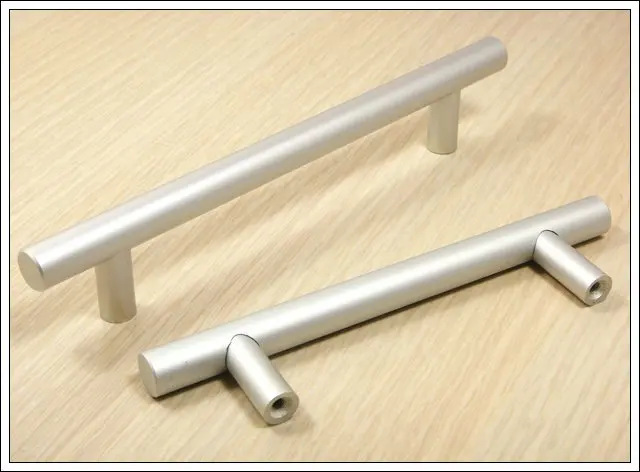 10Pcs Furniture Hardware Solid Aluminum Kitchen T Bar Handles And