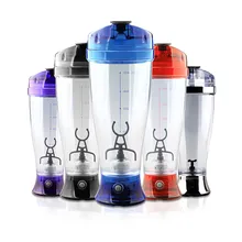 Botella de la coctelera proteína licuadora eléctrica tornado vortex tornado automático taza 450 ml libre de bpa copa x-blade 2-aaa batería