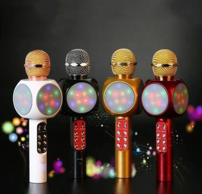Микрофон с led подсветкой. Hz188d микрофон. Микрофон беспроводной ws-1816. Микрофон беспроводной ws-1816. Микрофон-колонка wster ws-1816.