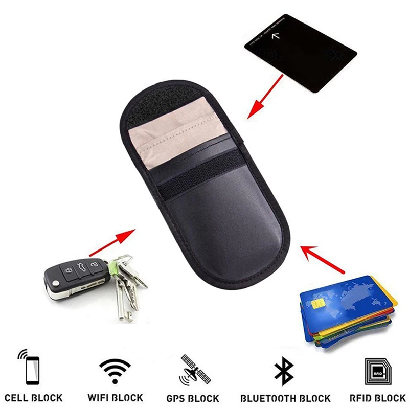 Автомобильный Автоматический блокировщик сигнала без ключа RFID защитный чехол для телефона