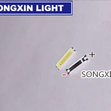 100 шт., светодиодный прожектор Сеульского производства, 1 Вт, 6 в, 7020, холодный белый ЖК-дисплей с подсветкой для ТВ-приложений, 7020G, 2в1