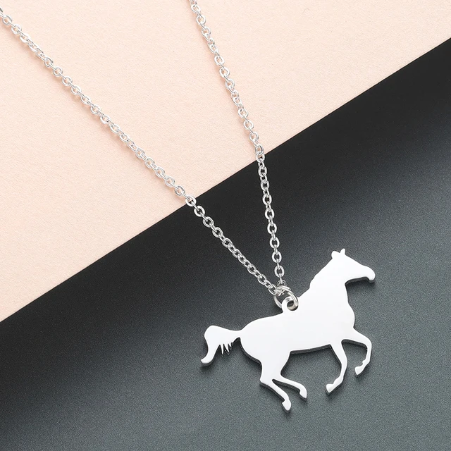 Ожерелье todorova с подвеской в виде гоночной лошади женское