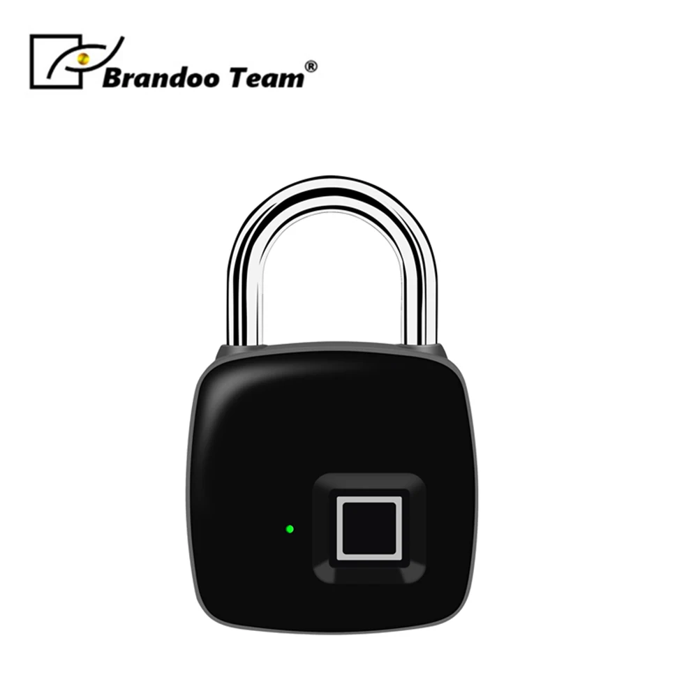 

Brandoo Smart Keyless BT Fingerprint Lock Fingerprint Recognition Phone Unlock APP Management USB Rechargeable electric padlock
