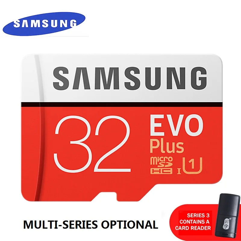 SAMSUNG EVO+ карта памяти 128 ГБ/64 Гб/SDXC 32 ГБ/16 ГБ/SDHC Micro SD/TF 80 МБ/с./с класс 10 флэш-карты памяти