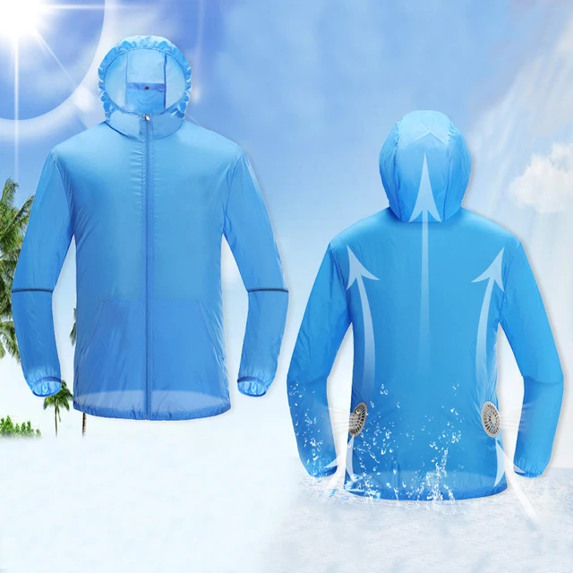 USB Air Conditioning Clothes Fan Cooling Jacket Sun Protection Clothing Outdoor High Temperature