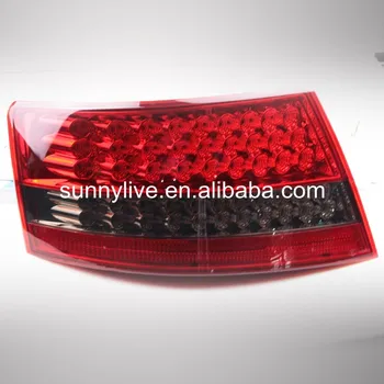 

2005-2008 year For AUDI A6L LED Tail lamp back lamp Red Black Color WH