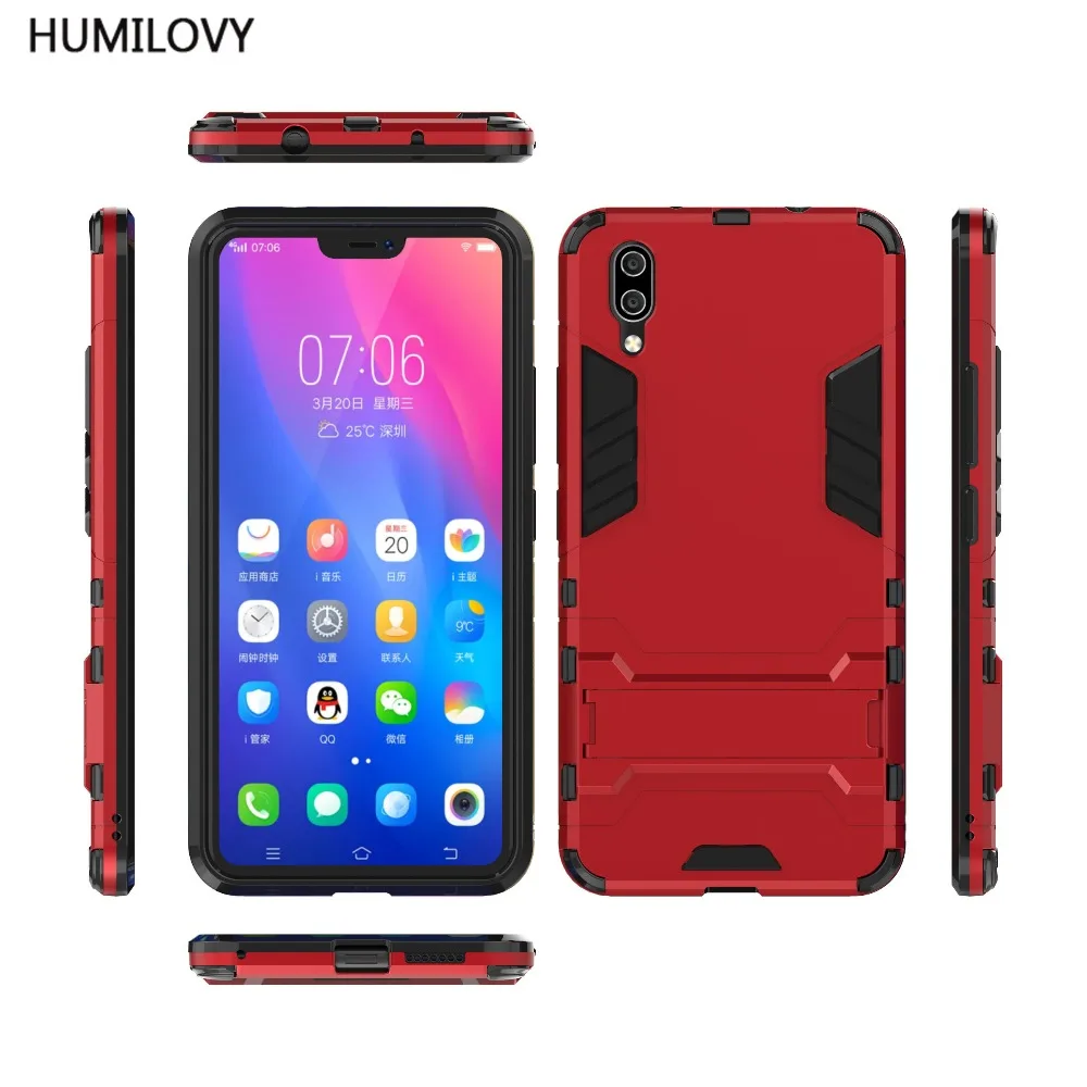 

For VIVO X21 ud Case For BBK Vivo X21 UD Cover Soft Rubber + Hybrid Plastic Anti-knock Armor Cases For BBK Vivo X21 UD Coque