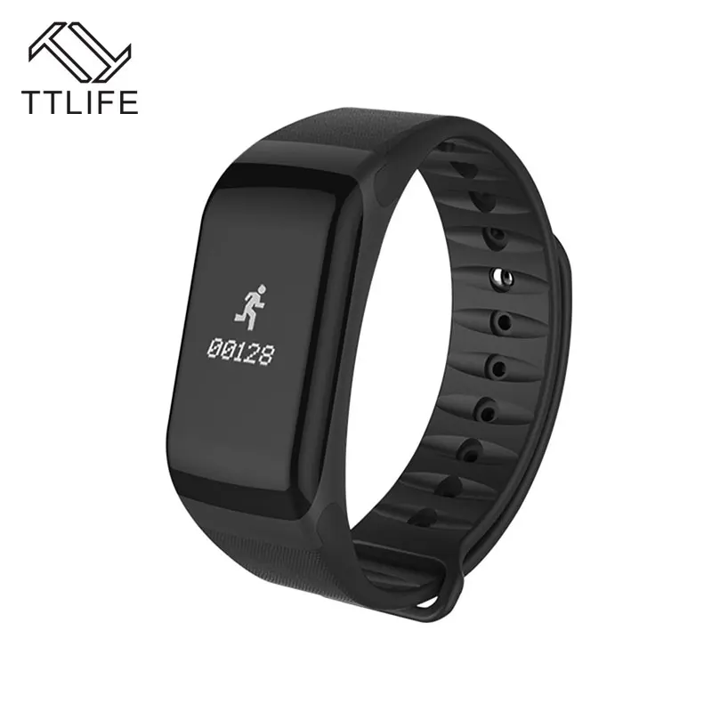 2017 TTLIFE F1 IP66 Waterproof Sport Smartband Bluetooth Smart Bracelet Heart Rate Monitor Call Message Reminder