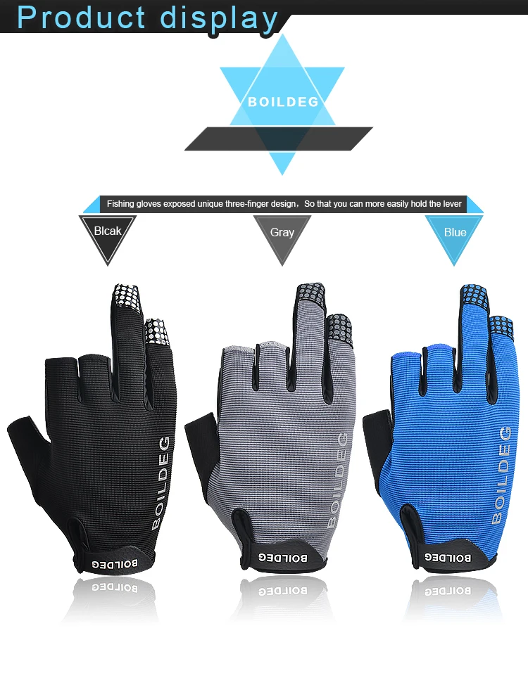 Перчатки для рыбалки 1 пара/лот, практичные, 3 пальца, дизайн M L, наружные дышащие перчатки из неопрена и полиуретана