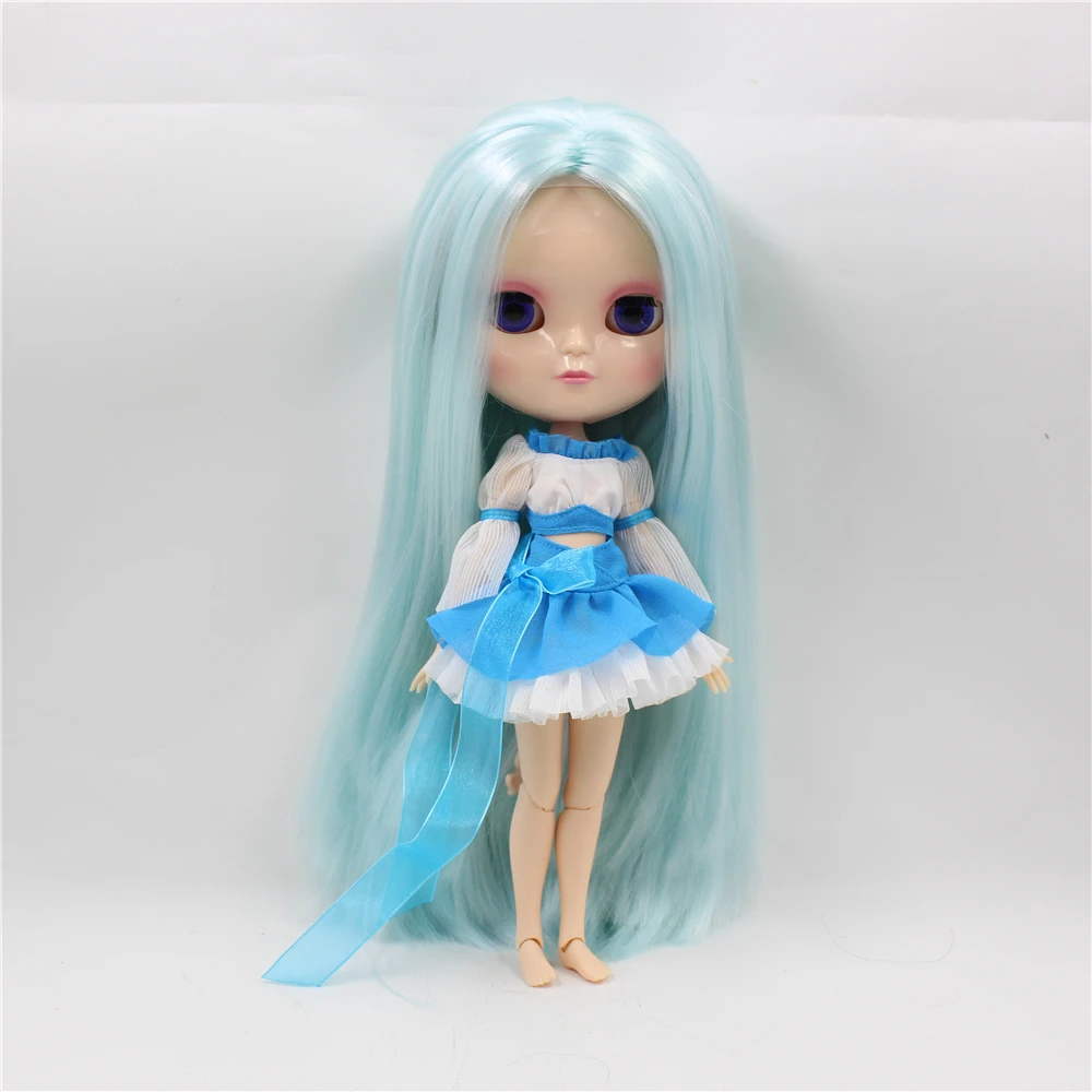 Fortune Days F& D новая ледяная кукла DBS такая же, как Заводская кукла Blyth, кукла Обнаженная, общий светильник с маленькой грудью, голубые длинные прямые волосы
