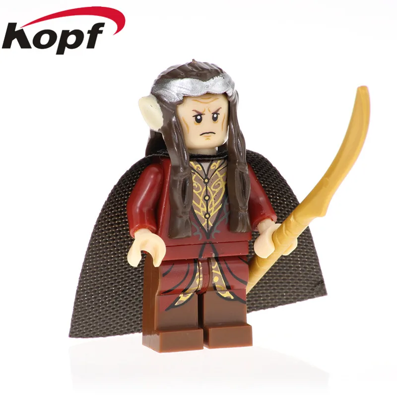 PG544 20Pcs No Box 20 шт. PG558 железная ножка дан кирпичи Властелин колец Филип строительные блочные Фигурки Коллекция куклы подарки игрушки для детей - Цвет: PG544 20Pcs No Box
