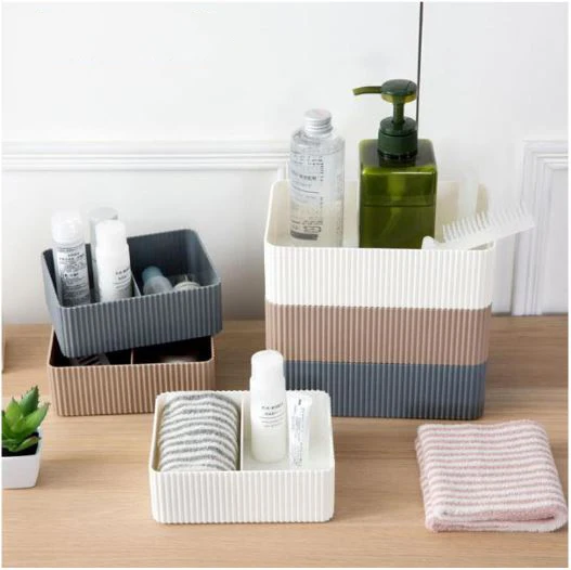 Plastic Desktop Storage Box For Living Room Bathroom Toiletries Storage
