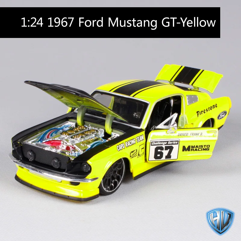 Maisto 1:24 1967 FORD Mustang GT Do Старая винтажная литая под давлением модель автомобиля игрушка Новинка в коробке Новое поступление 32142 - Цвет: 31094