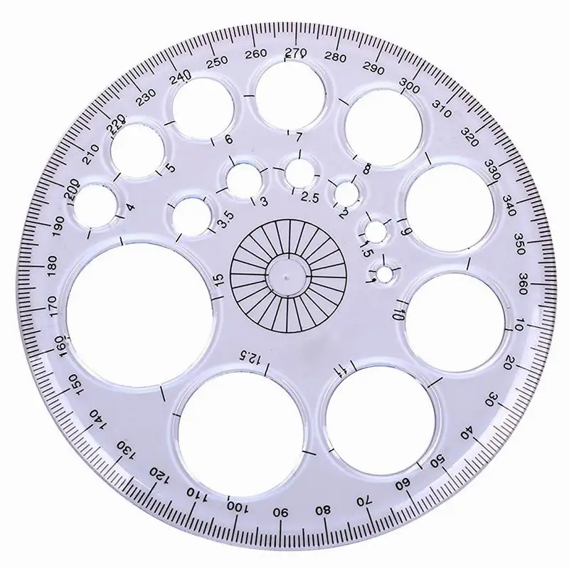 XRHYY-1pcs-360-Degree-Protractor-Circle-Modern-Master-Template