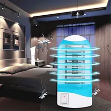 Светодио дный светодиодный Электрический комаров убийца насекомых лампа ночник муха ошибка практическая убийца ловушка лампа против комаров Огни США ЕС Plug