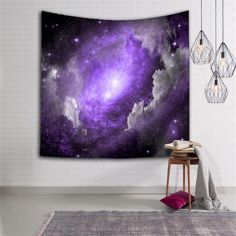 Di grandi Dimensioni Sky Galaxy Appeso A Parete Arazzo 150*130 CENTIMETRI Copriletto Spiaggia Yoga Zerbino Scialle Telo da bagno Coperta Da Picnic casa Partito Decor