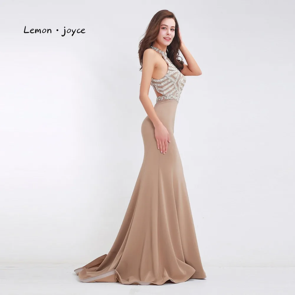 Женское вечернее платье с юбкой годе круглым вырезом и открытой спиной|party gown|plus