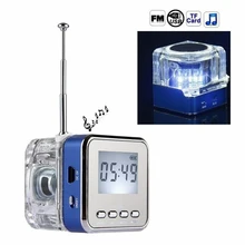 Портативный мини lcd HiFi MP3/4 музыкальный плеер USB диск Micro SD/TF FM радио динамик Музыка Аудио USB кабель динамик Rechargeble/DC5V