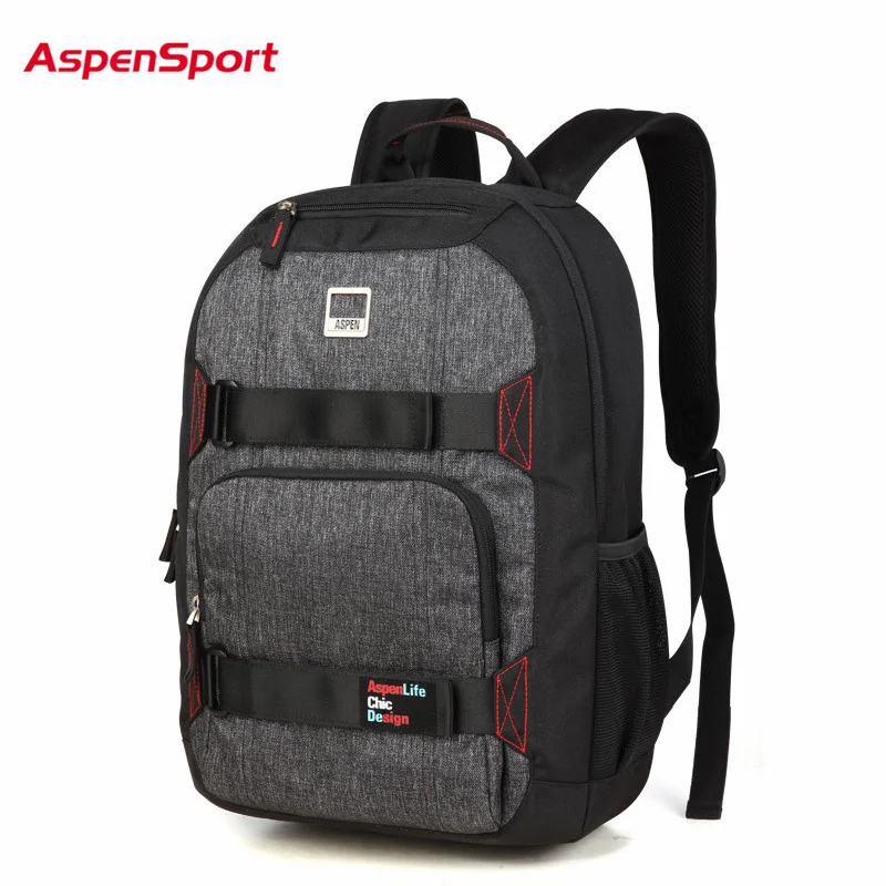AspenSport Brand Casual School Backpack For Teenage Boy Laptop Bag