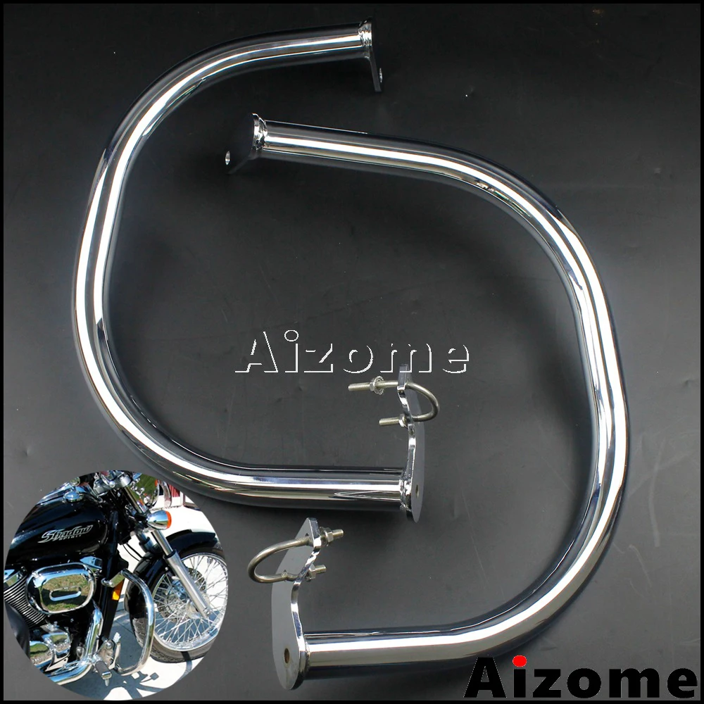 Хром Мотоцикл 1 1/4 &quotЗащита двигателя автострада для Honda VT750DC Spirit 2007 up VT750C2B 2010 VT750 C4
