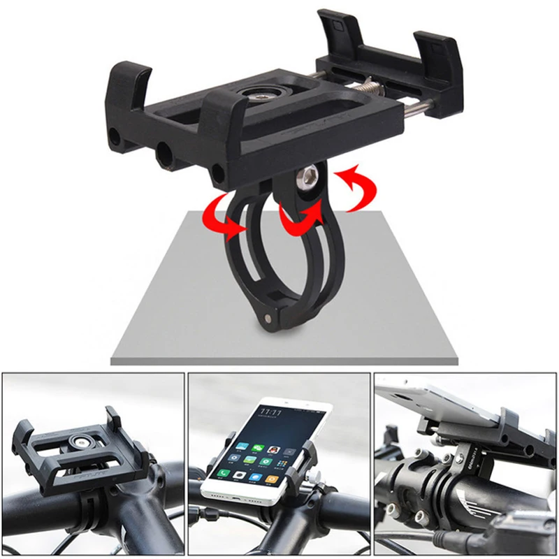 

360 Rotating Motorcycle Phone Holder Bicycle Phone Holder Handlebar Clip Mount GPS Bike Phone Stand holder For iPhone XS 11 Pro
