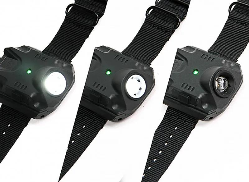 Ночь Эволюция Airsoft переменной выход светодиодный Светодиодный Wristlight свет Softair Охота Тактический часы фонарик NE09001