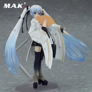 

15CM PVC Anime Figure Japanese Anime Figma 045 Psychic Witch Ver. Snow Hatsune Miku Movable Model Dolls Decoraiton Figurine