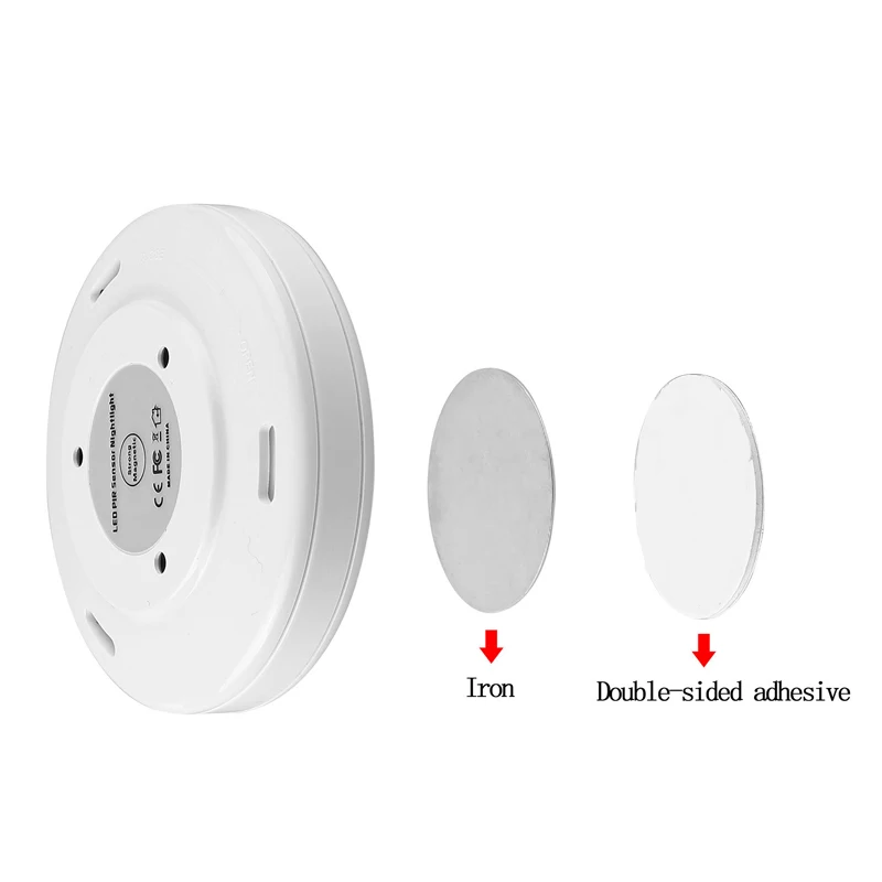 Mayitr Magnetic Infrared Motion Sensor Activated LED Wall Lights Night Light Auto On/Off Battery Operated for Hallway Pathway