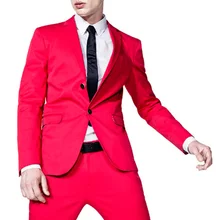 Новинка года Дизайн Фуксия Атласная смокинг жениха 2 шт. Мужская свадебное Пром ужин Костюмы выпускников человек костюм(куртка+ Брюки для девочек) индивидуальный заказ
