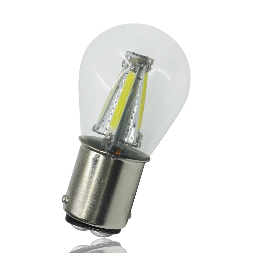 2 шт. Стекло COB 4SMD автомобилей сигнала поворота светильник 1156 BA15S PY21W BAU15S 1157 BAY15D 4
