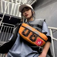 Унисекс поясная сумка тренд сумка для ремня большая емкость поясные сумки банановые пакеты нагрудная сумка из текстиля с буквенным узором сумка через плечо